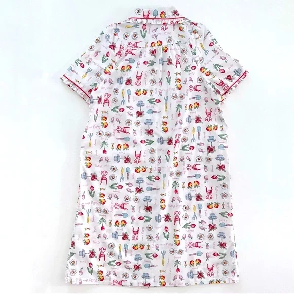 Vintage Classic Elements Garden Print Nightgown Housecoat - Picture 7 of 11